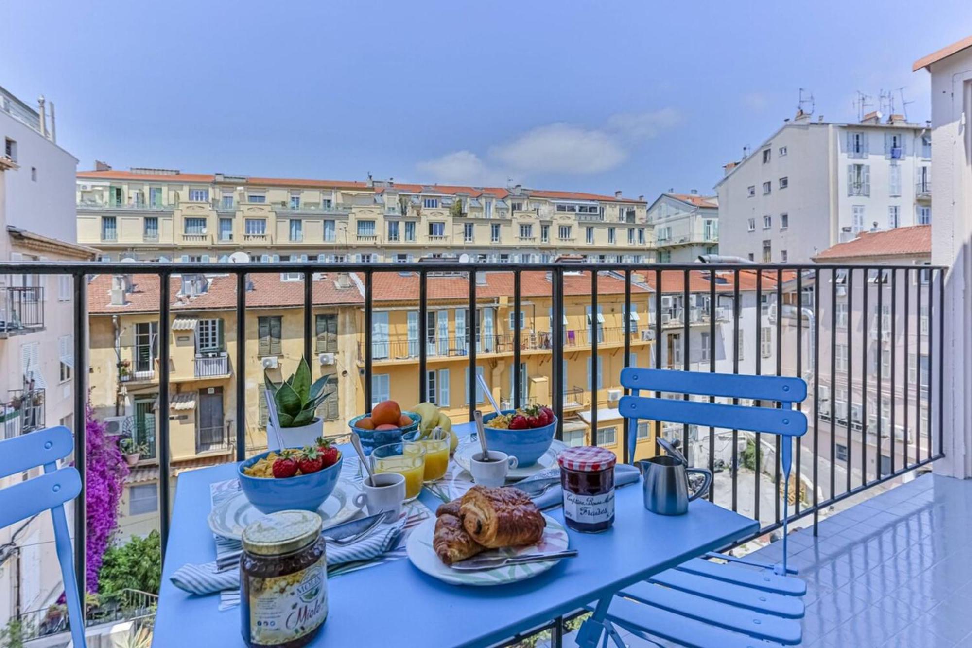 Apartamento Massena Cours - Terrasse - Zone Pietonne Niza Exterior foto